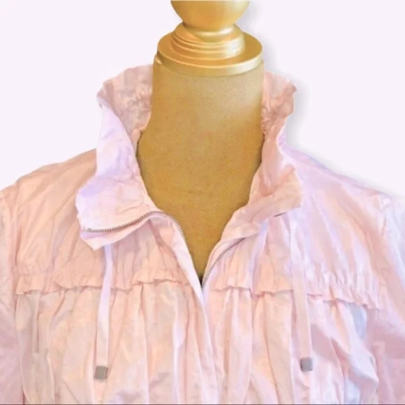 Chico's Women’s Windbreaker Jacket Pastel Pink Size 1